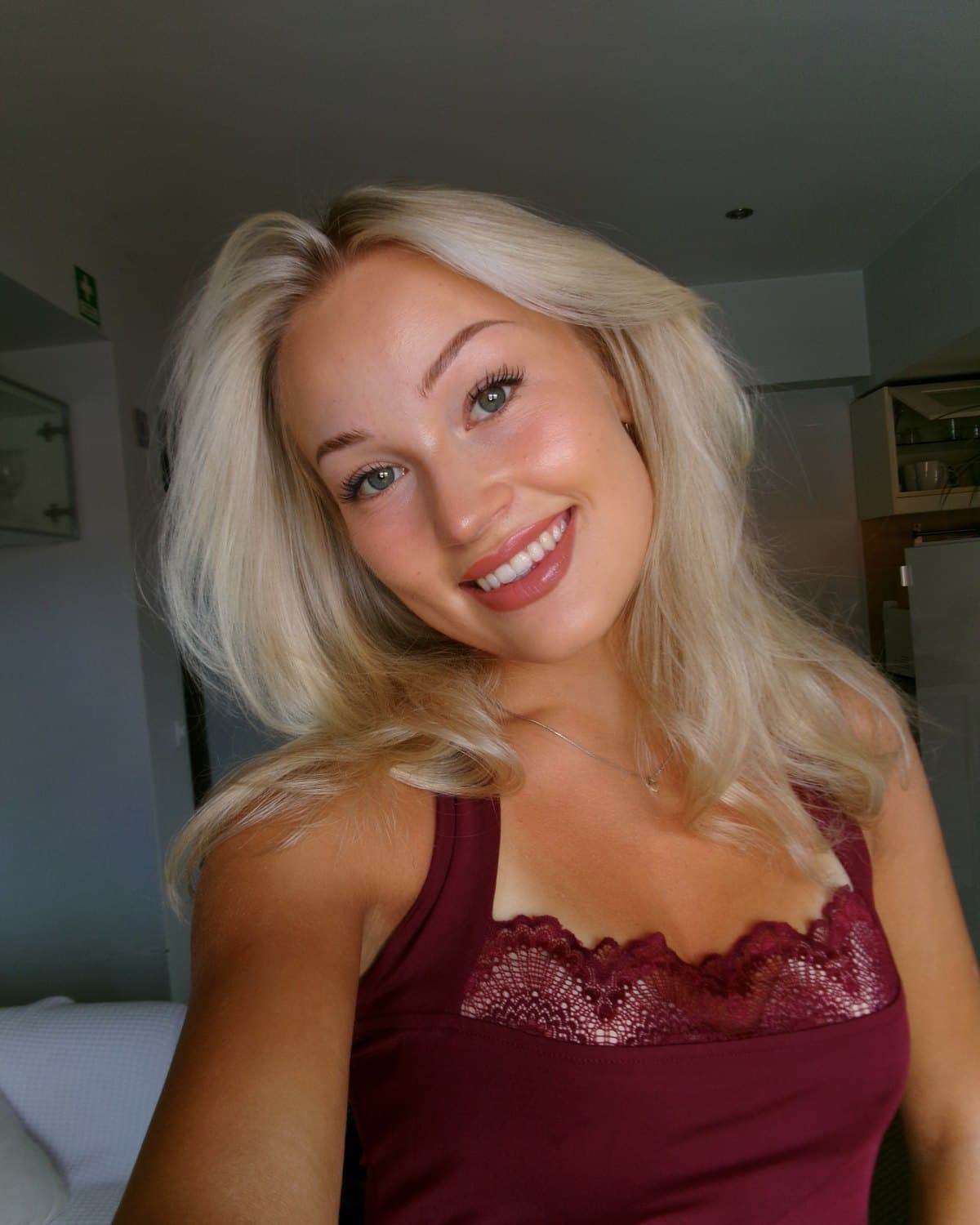 Portrait of Selma Holmen Berg, smiling.
